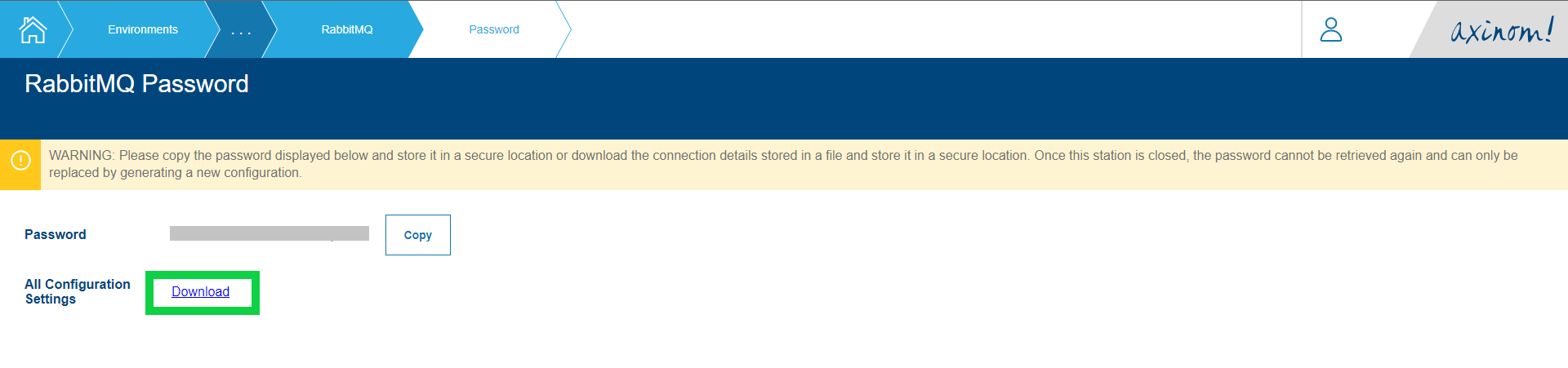 RabbitMQ configuration